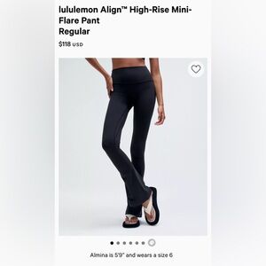 Lululemon Align Mini Flare